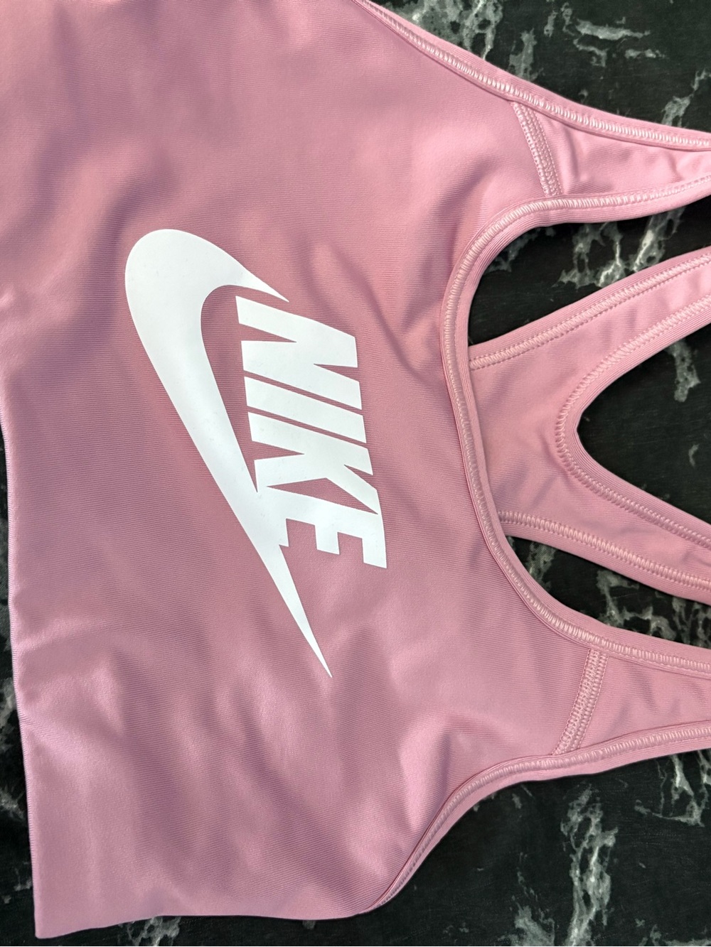 Pink Nike pro bra